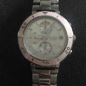 Stainless Steel & Pink Watch
